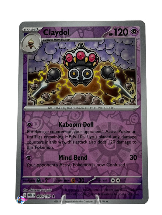 Pokemon Obsidian Flames: Claydol Reverse Holo #095