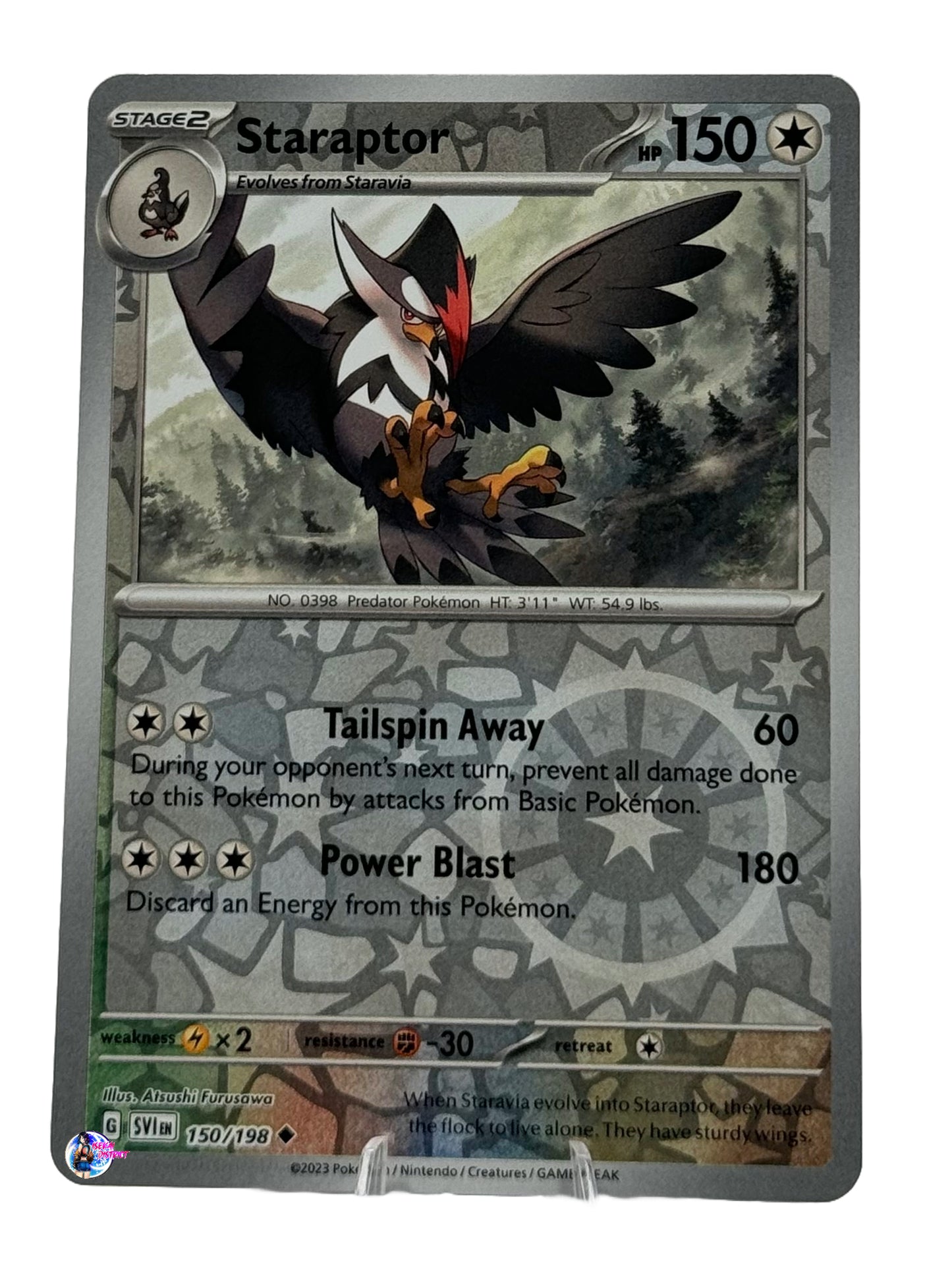 Pokemon Scarlet & Violet: Staraptor Reverse Holo #150