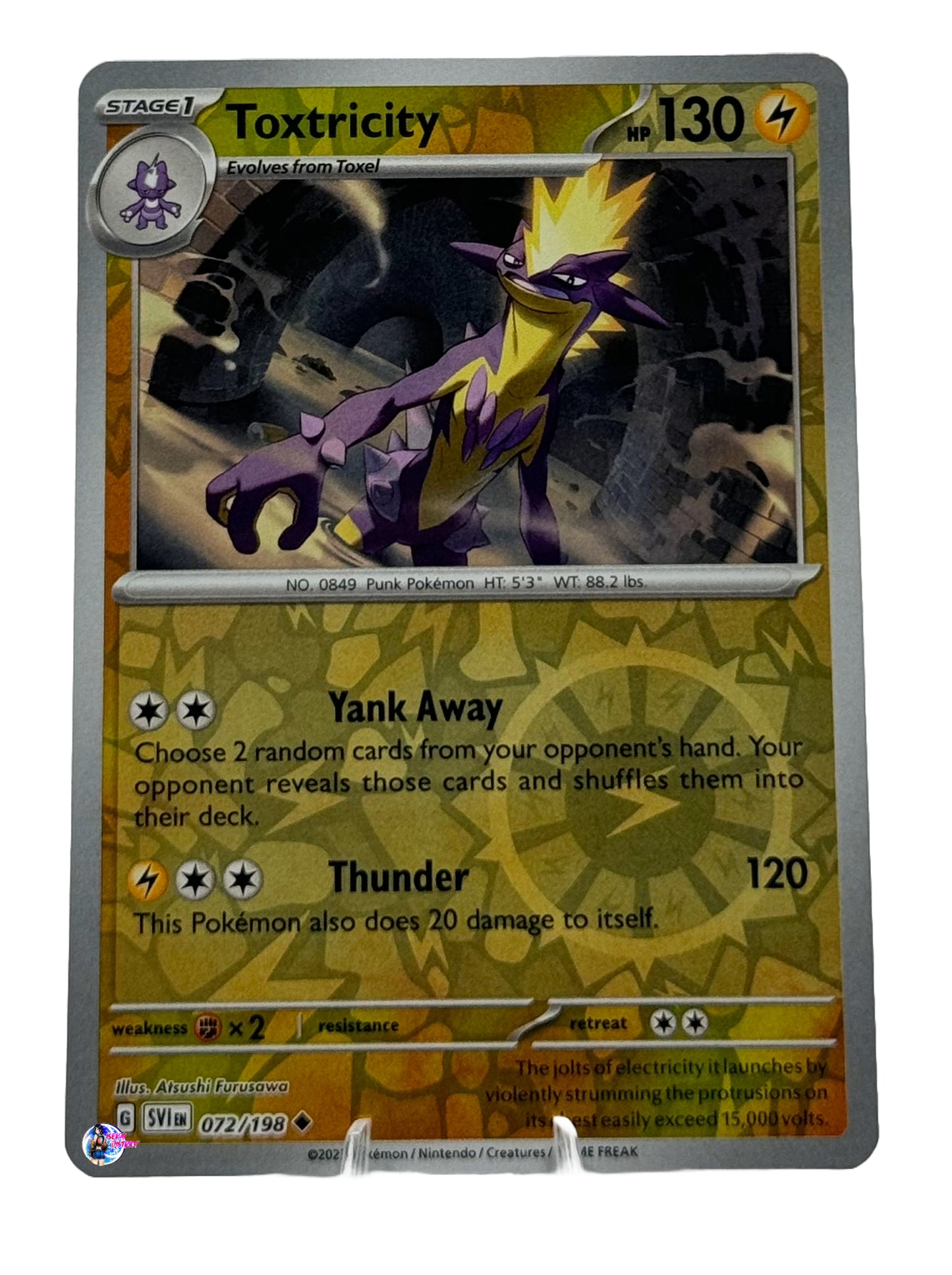 Pokemon Scarlet & Violet: Toxtricty Reverse Holo #072