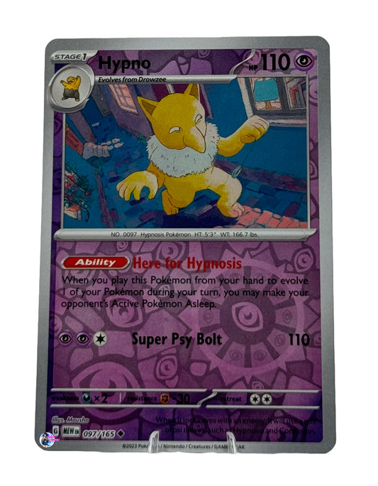 Pokemon 151: Hypno Reverse Holo #097