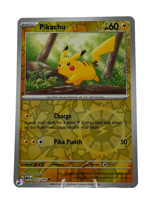 Pokemon 151: Pikachu Reverse Holo #025