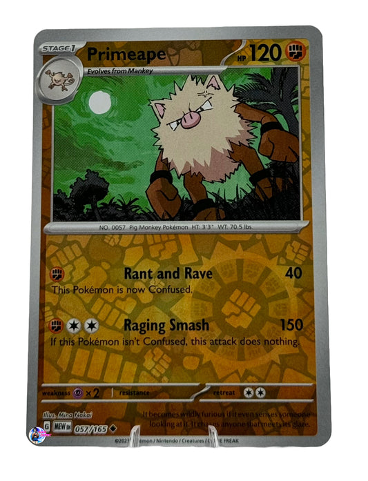 Pokemon 151: Primeape Reverse Holo #057