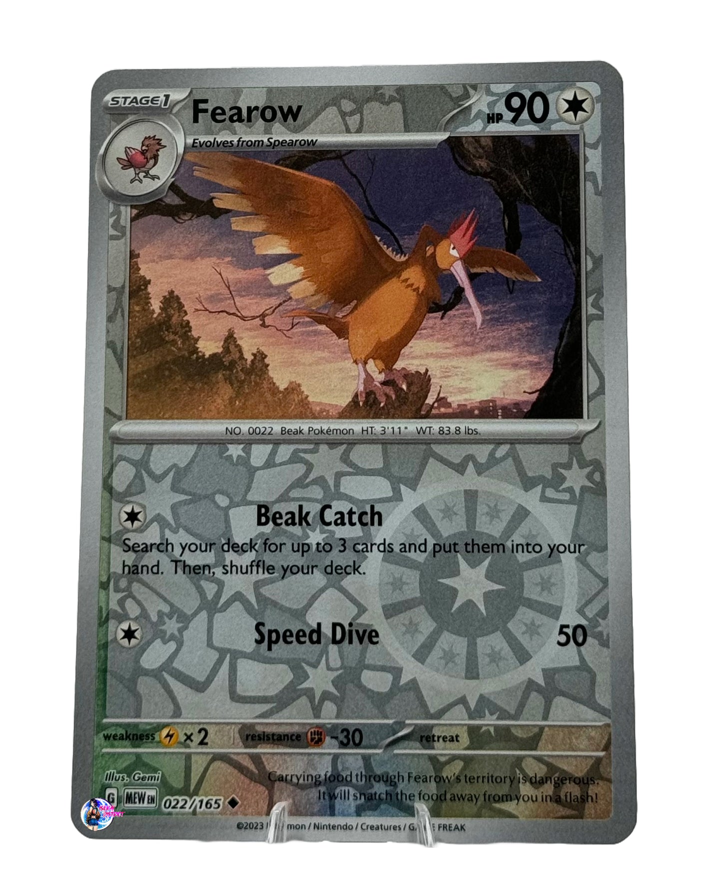 Pokemon 151: Fearow Reverse Holo #121