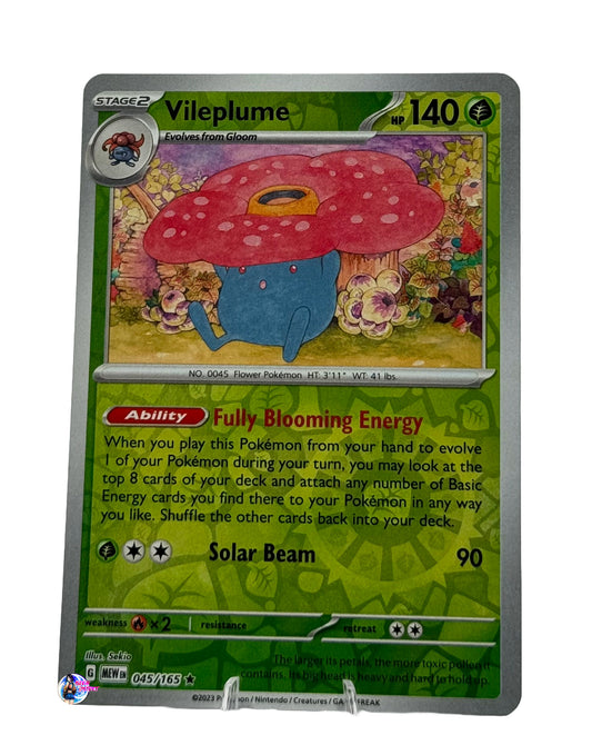 Pokemon 151: Vileplume Reverse Holo #045