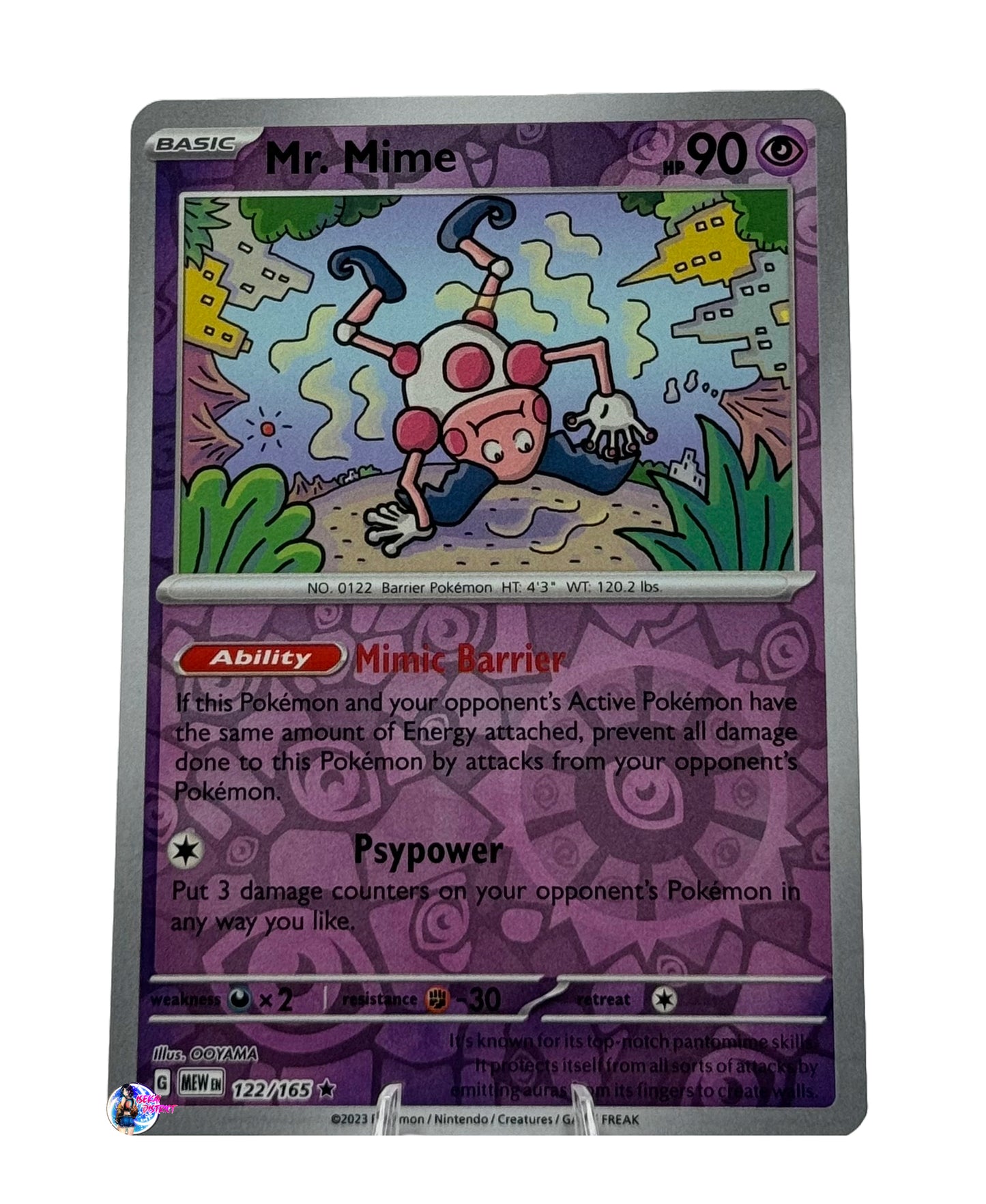 Pokemon 151: Mr. Mime Reverse Holo #122