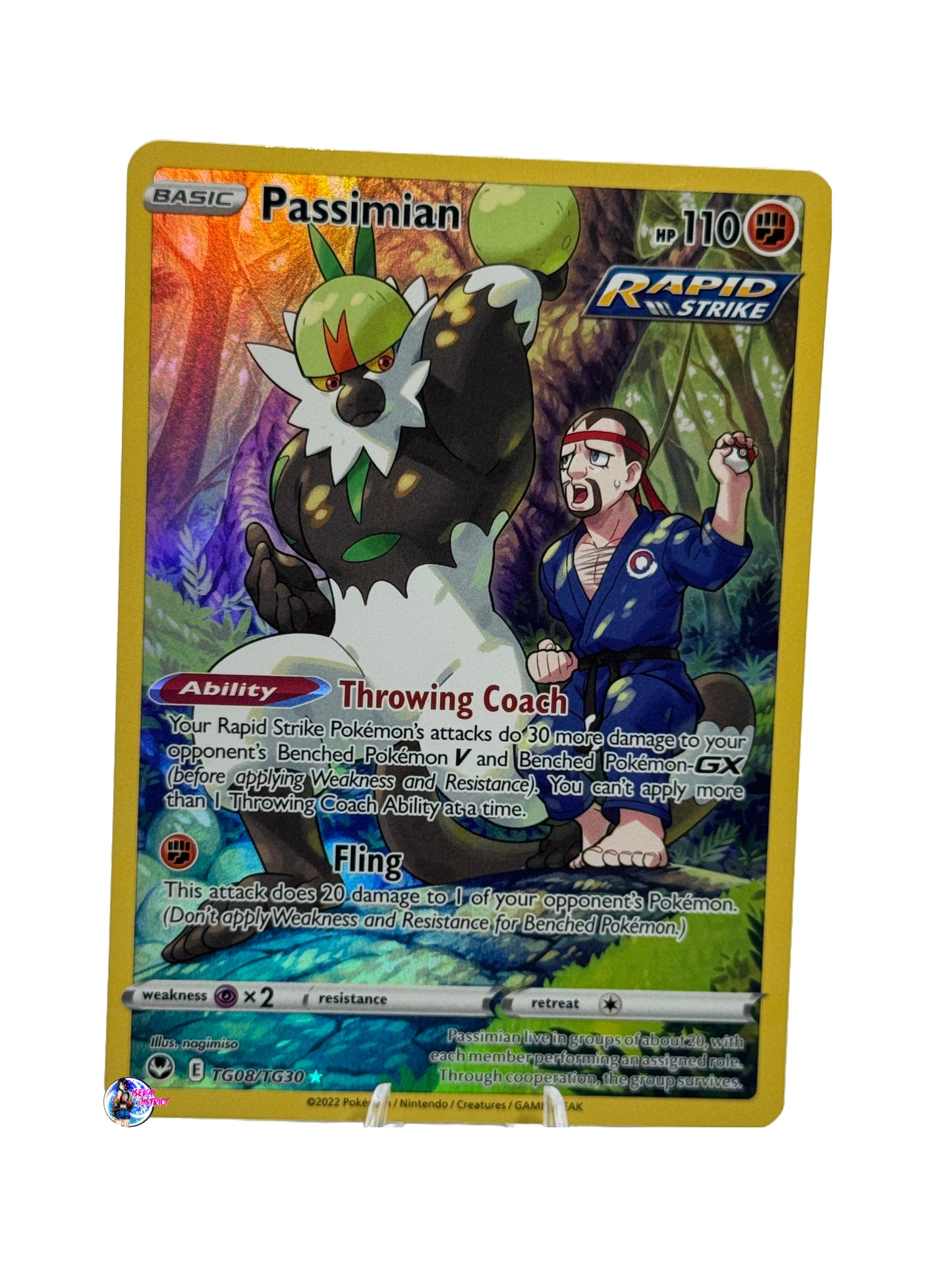 Pokemon Silver Tempest: Passimian Full Art #TG08