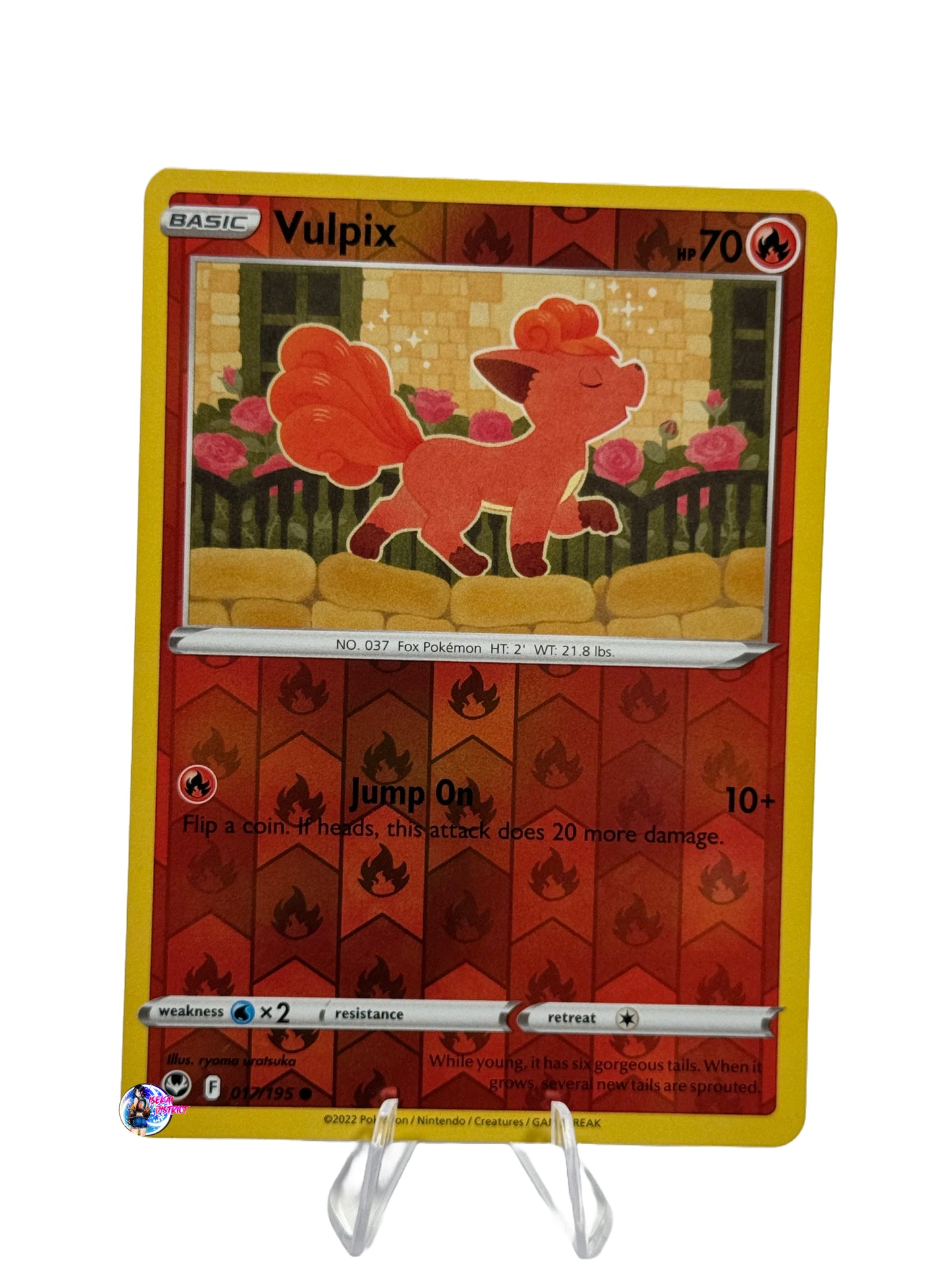 Pokemon Silver Tempest: Vulpix Reverse Holo #017