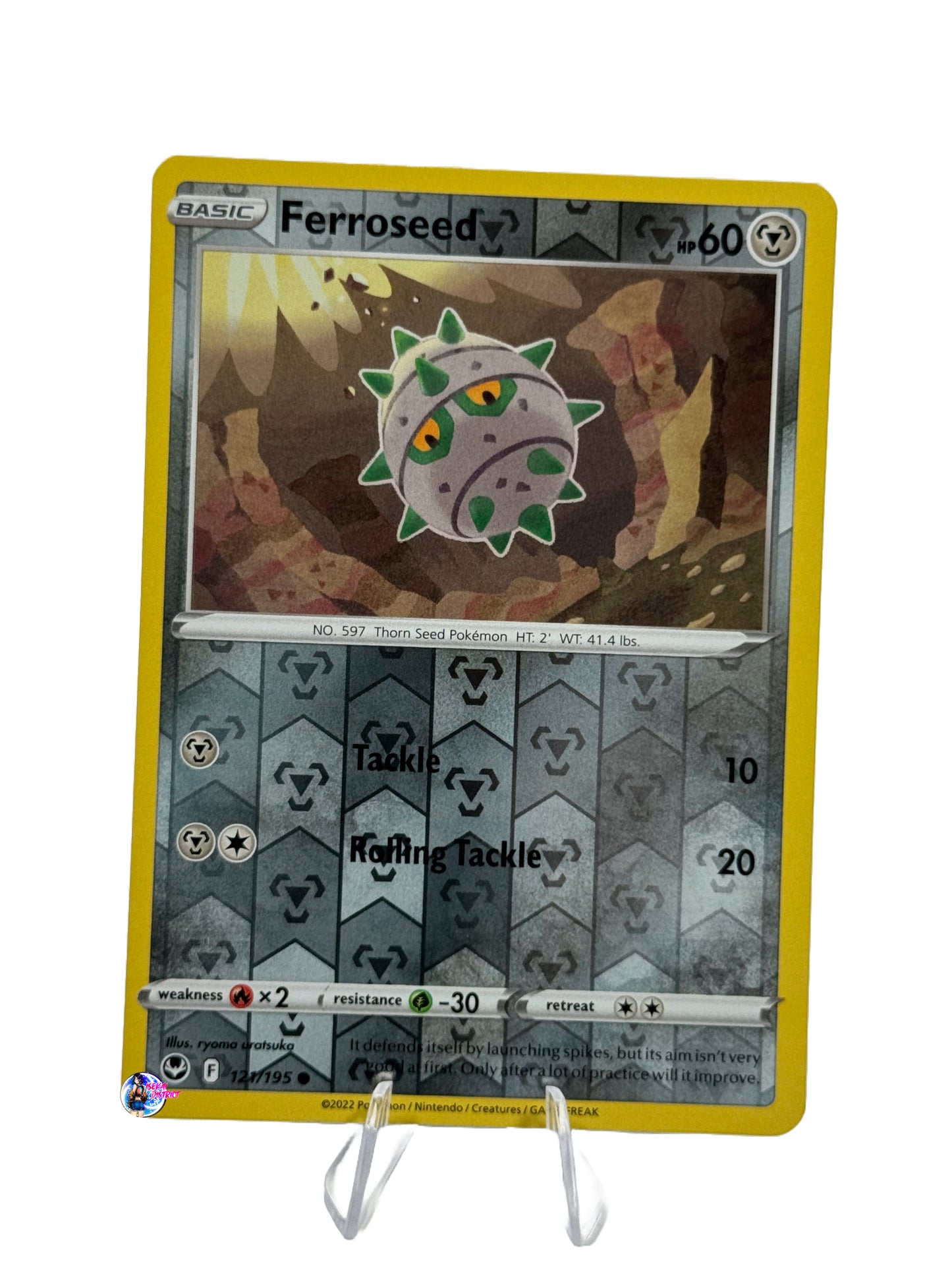 Pokemon Silver Tempest: Ferroseed Reverse Holo #121