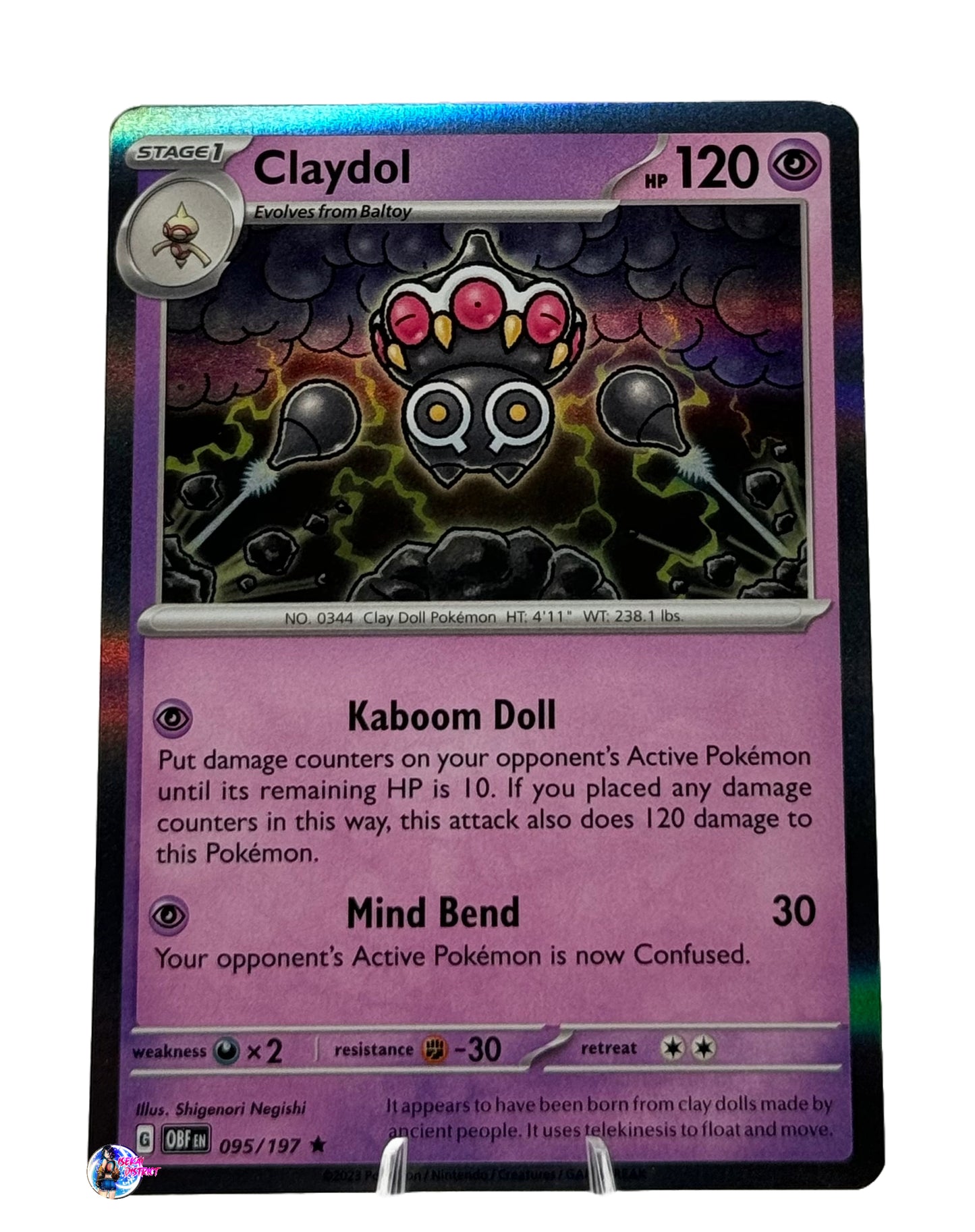 Pokemon: Obsidian Flames: Claydol Holo #095