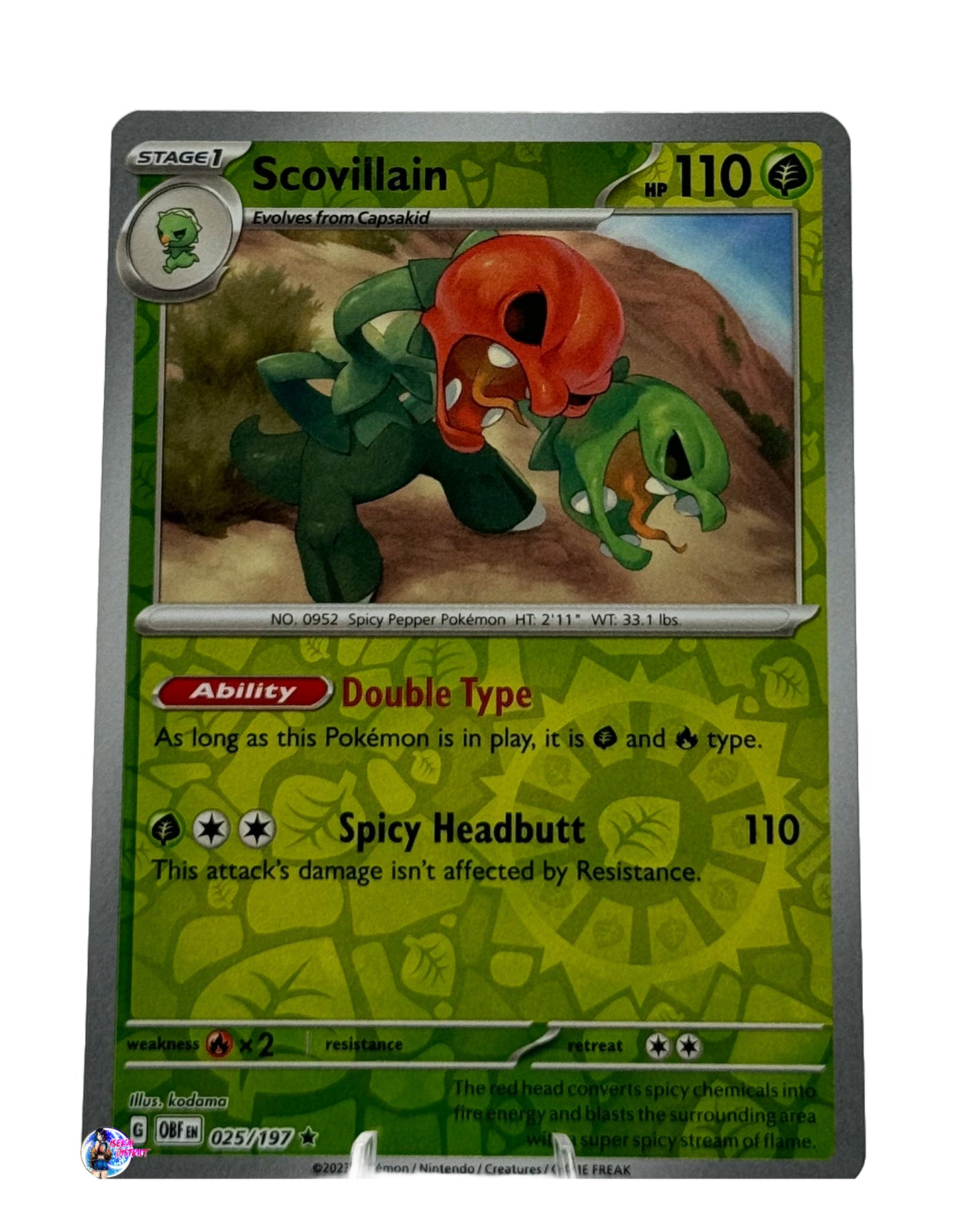 Pokemon Obsidian Flames: Scovillain Reverse Holo #025