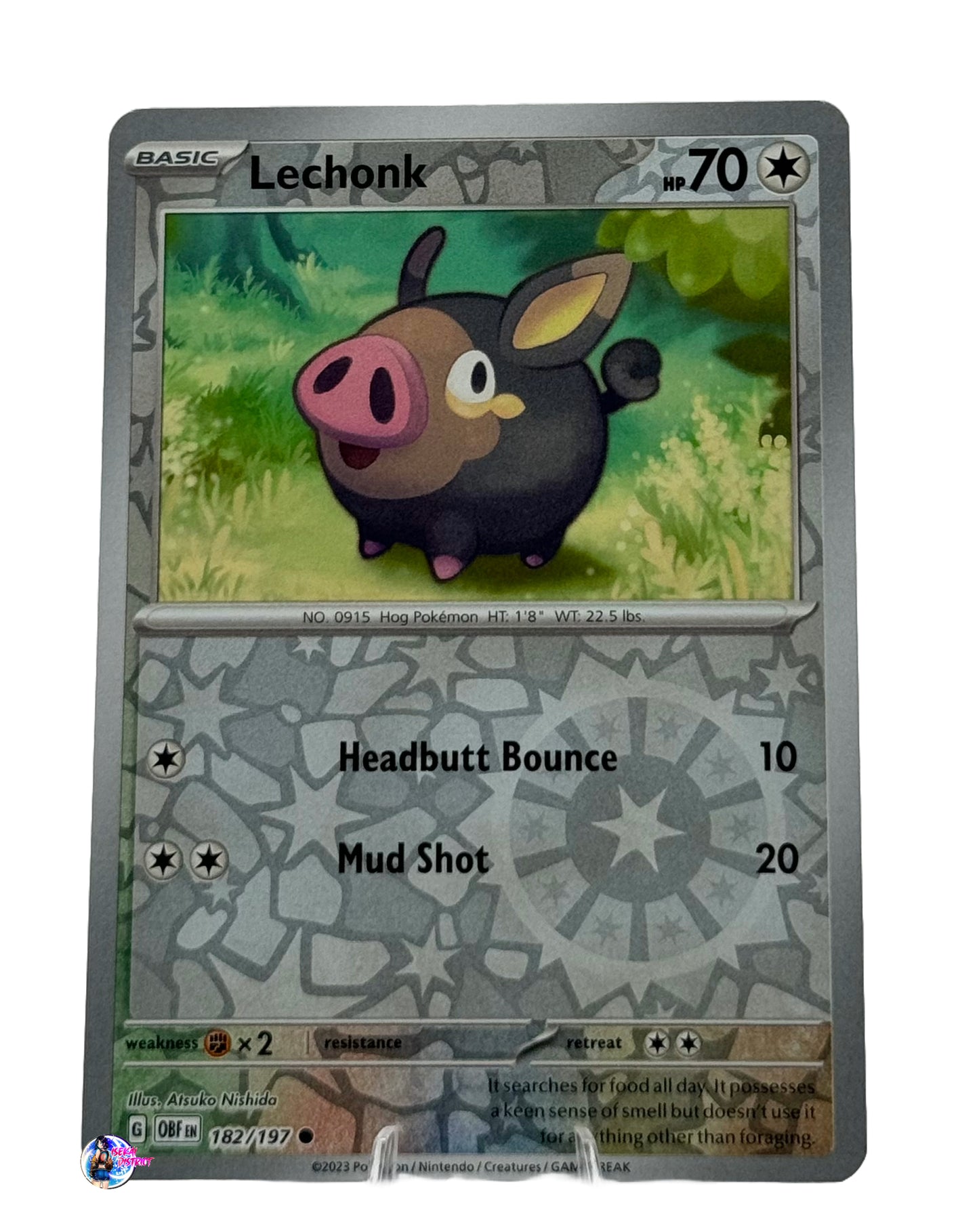 Pokemon Obsidian Flames: Lechonk Reverse Holo #182