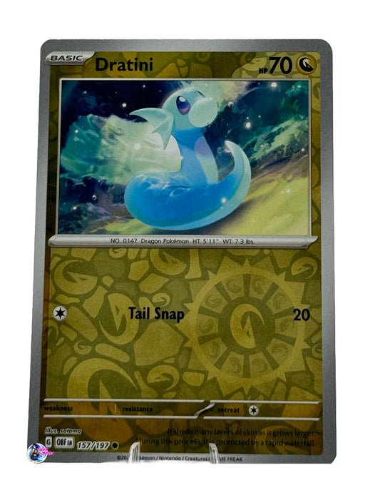 Pokemon Obsidian Flames: Dratini Reverse Holo #157