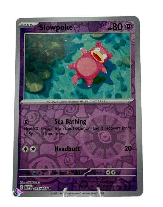 Pokemon 151: Slowpoke Reverse Holo #079