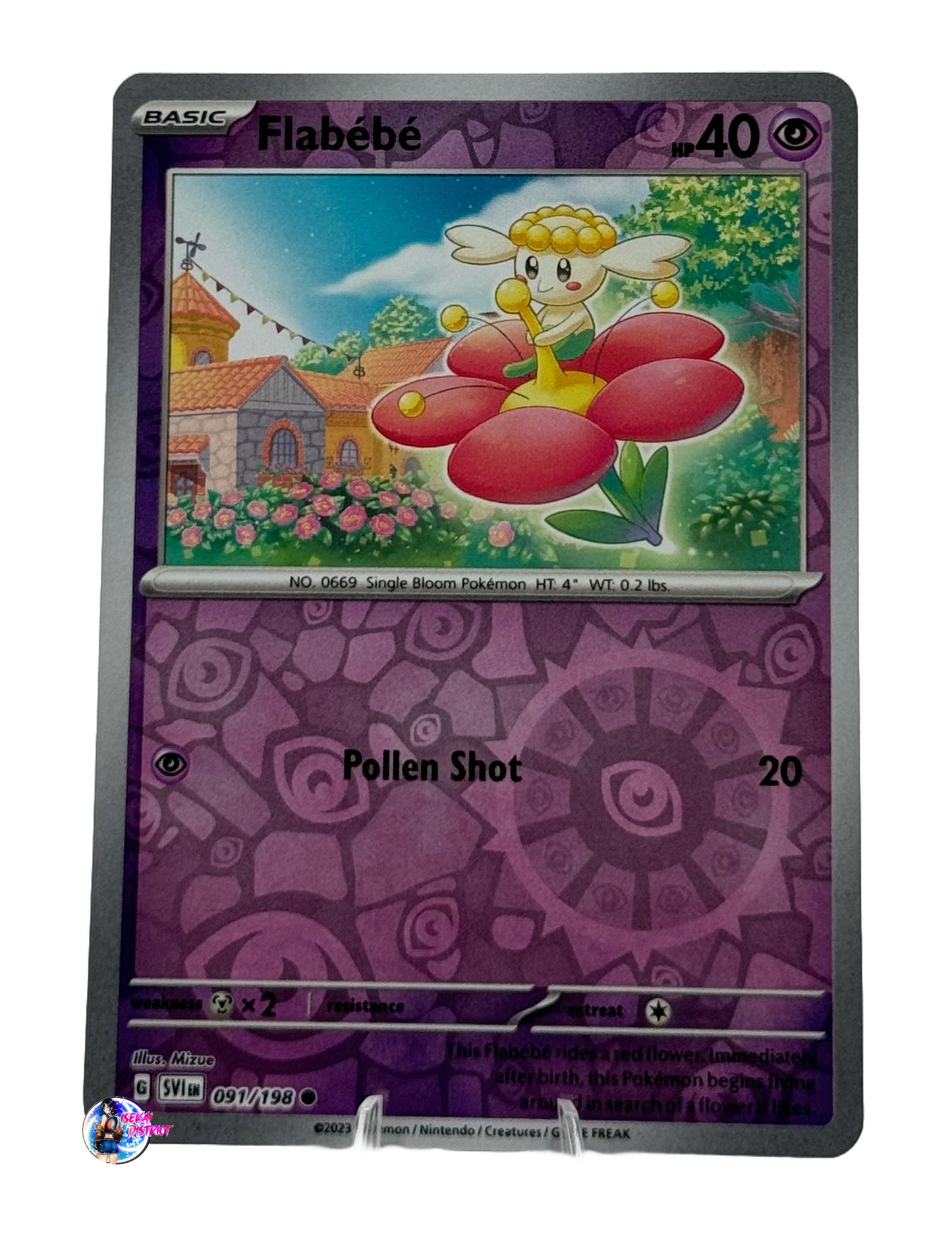 Pokemon Scarlet & Violet: Flabebe Reverse Holo #091