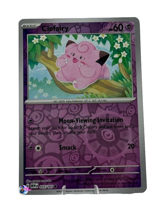 Pokemon 151: Clefairy Reverse Holo #035