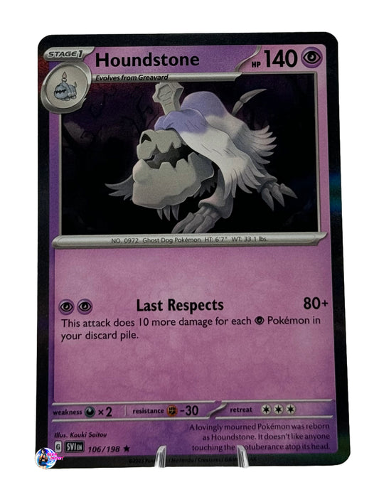 Pokemon Scarlet & Violet: Houndstone Holo #106