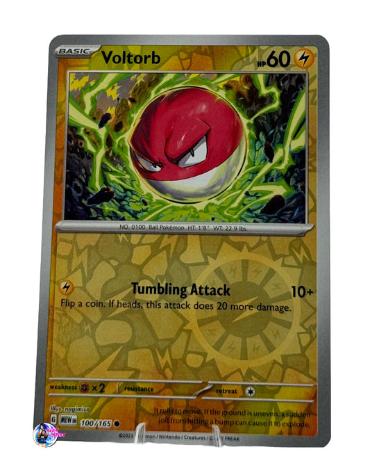 Pokemon 151: Voltorb Reverse Holo #100