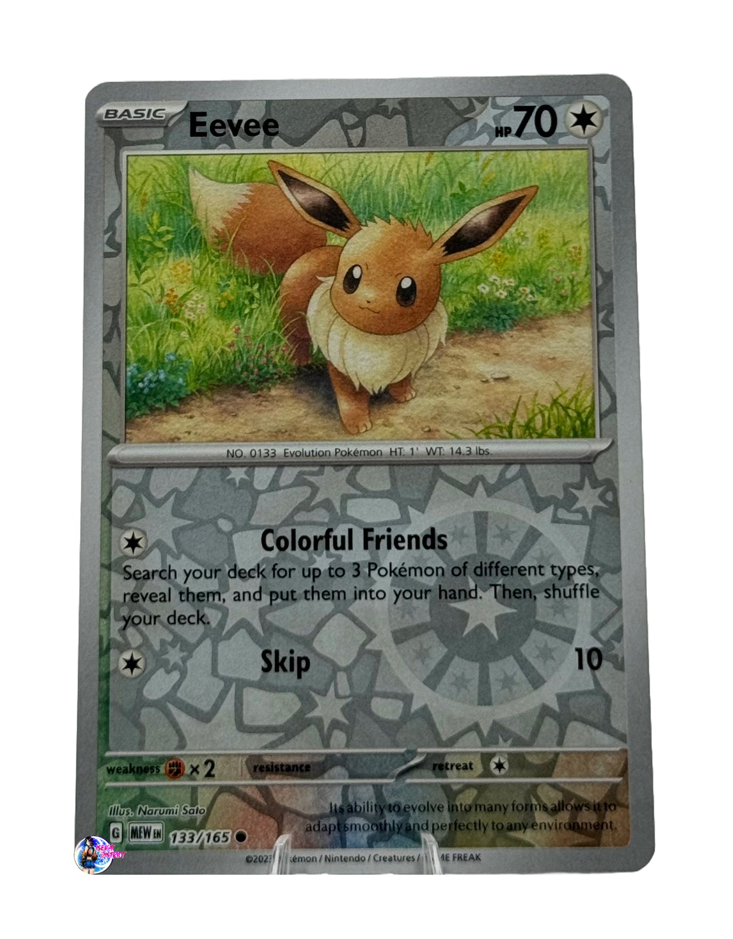 Pokemon 151: Eevee Reverse Holo #133