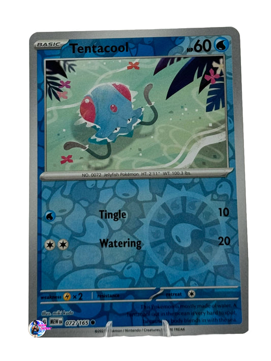 Pokemon 151: Tentacool Reverse Holo #072