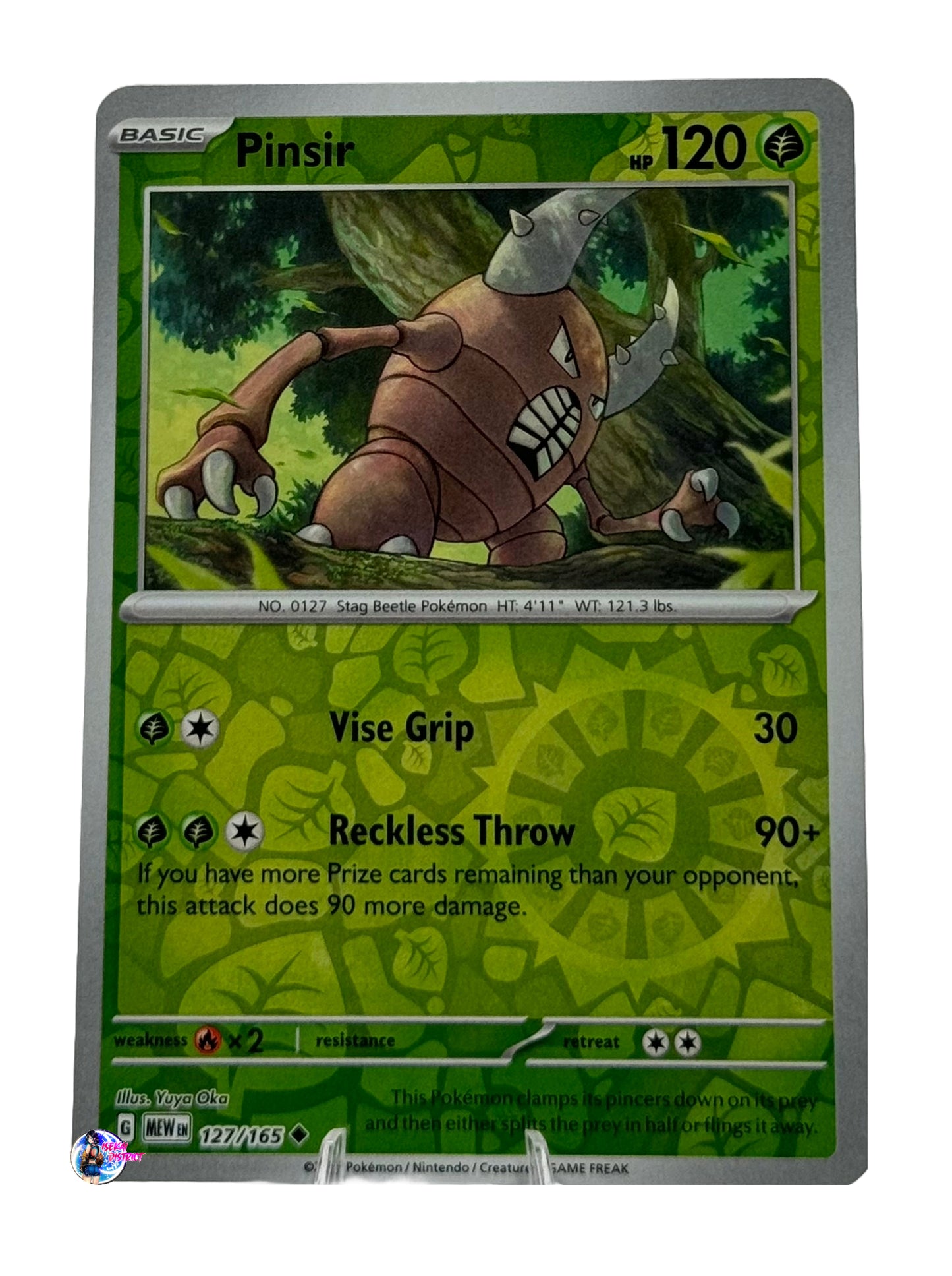 Pokemon 151: Pinsir Reverse Holo #127