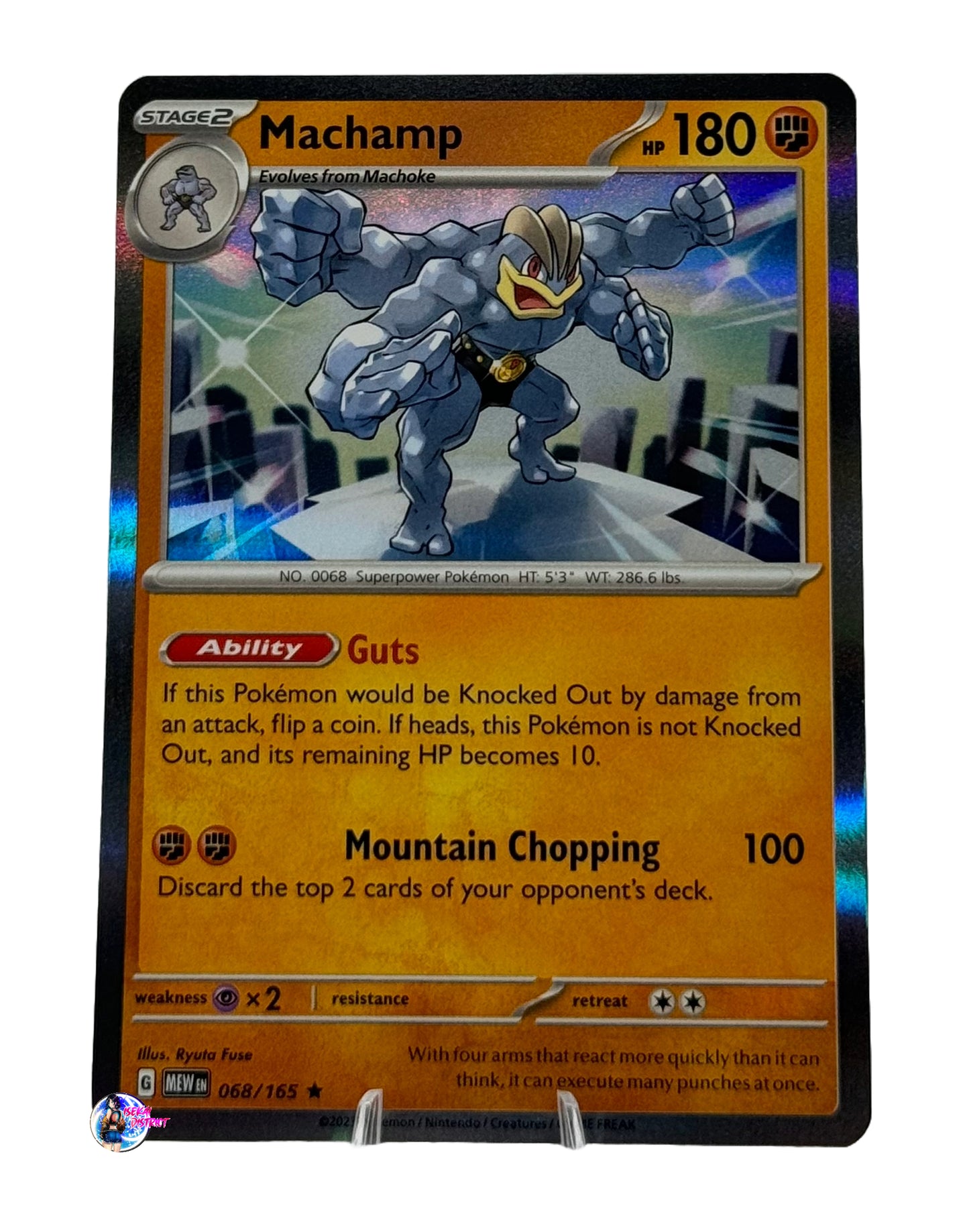 Pokemon 151: Machamp Holo #068