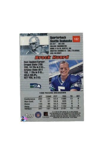 Topps 1999 Bowmans Best Brock Huard 102 (Seattle Seahawks)