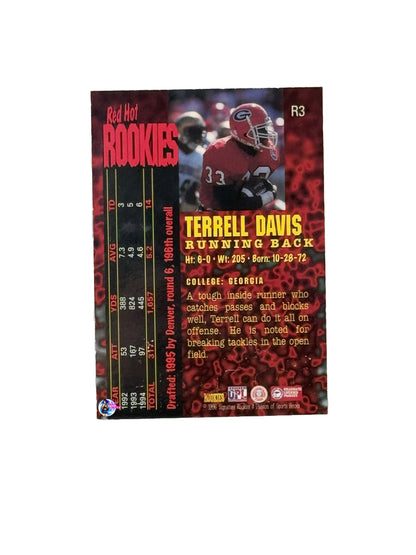 1996 Red Hot Rookies Terrell Davis (R3)