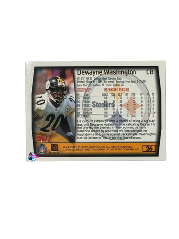 1999 Topps Dewayne Washington (26) (Pittsburg Steelers)