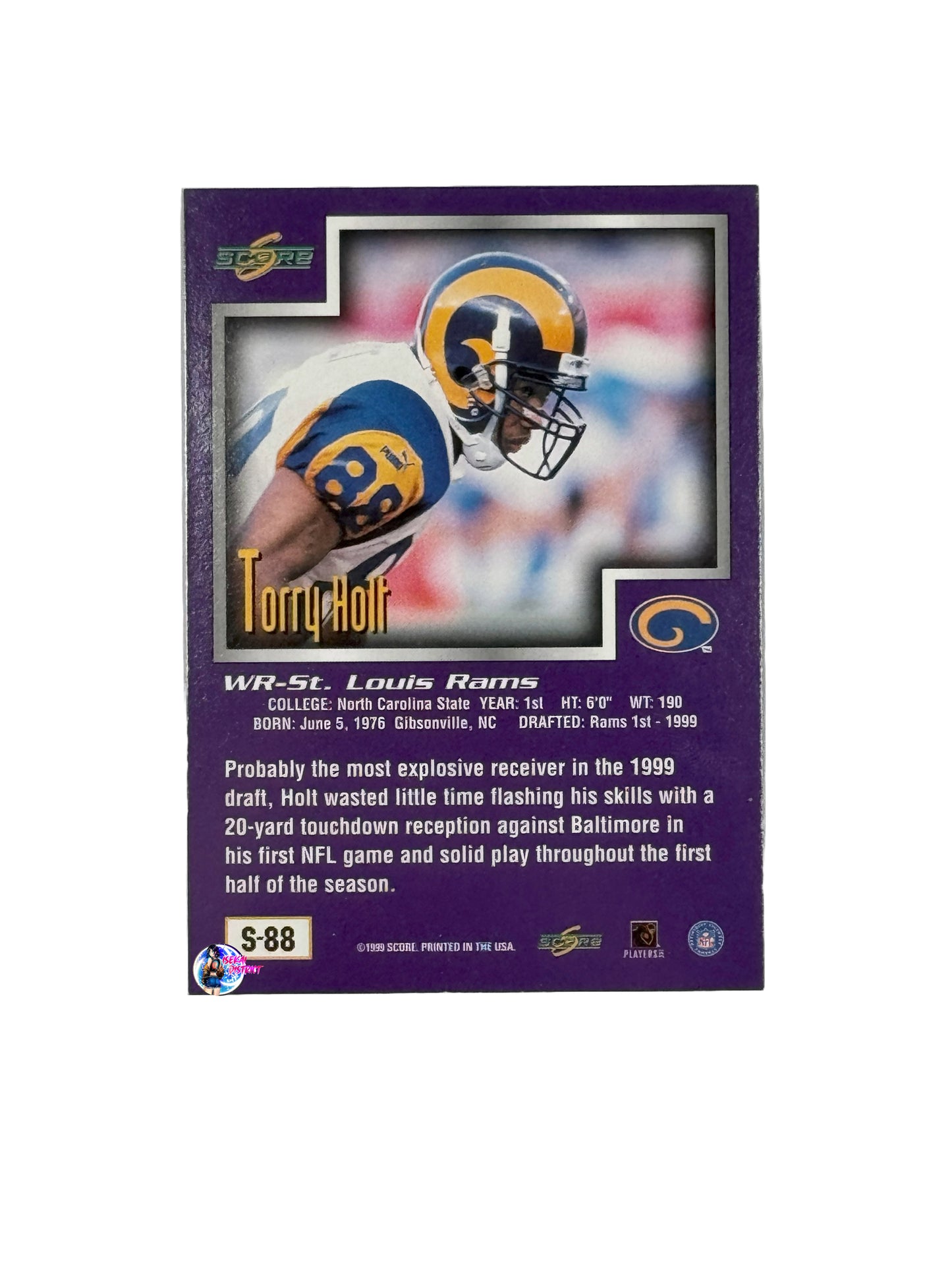 1999 Score #S-88 Torry Holt (St. Louis Rams)