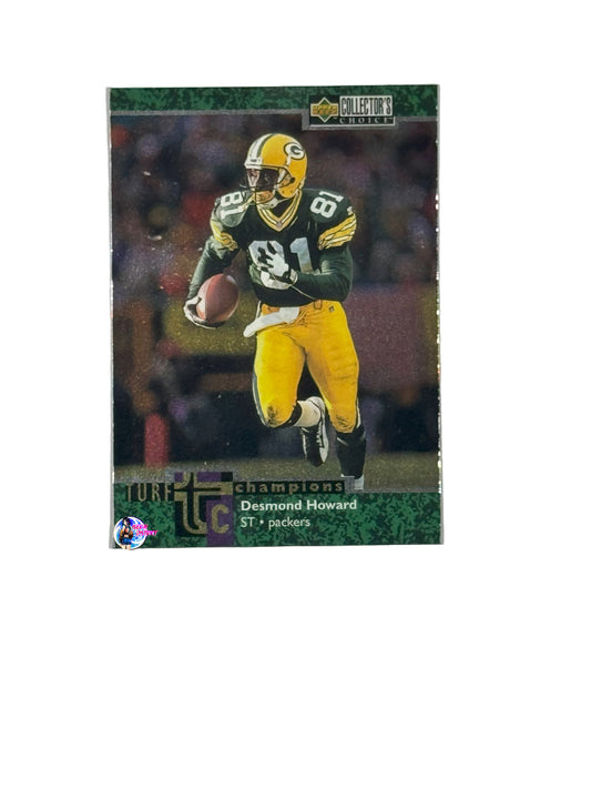 1997 Upper Deck Collectors Choice (Turf Champions) Desmond Howard #TC22 (Green Bay Packers)