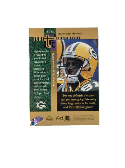 1997 Upper Deck Collectors Choice (Turf Champions) Desmond Howard #TC22 (Green Bay Packers)