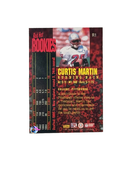 1996 Red Hot Rookies Curtis Martin (R1) (New England Patriots)