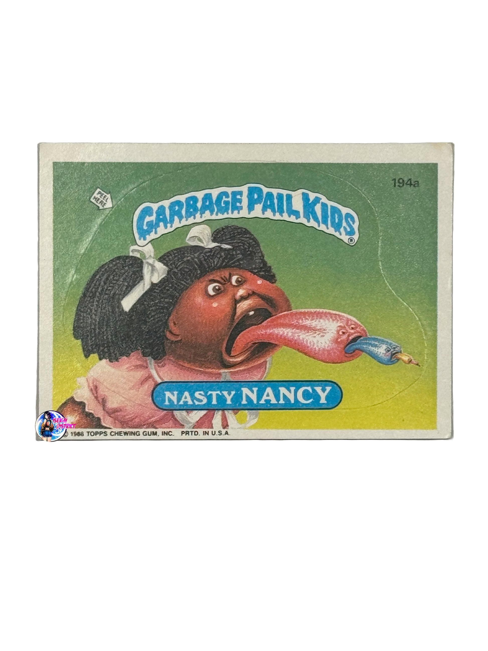 Garbage Pail Kids 1986 Nasty Nancy 194a