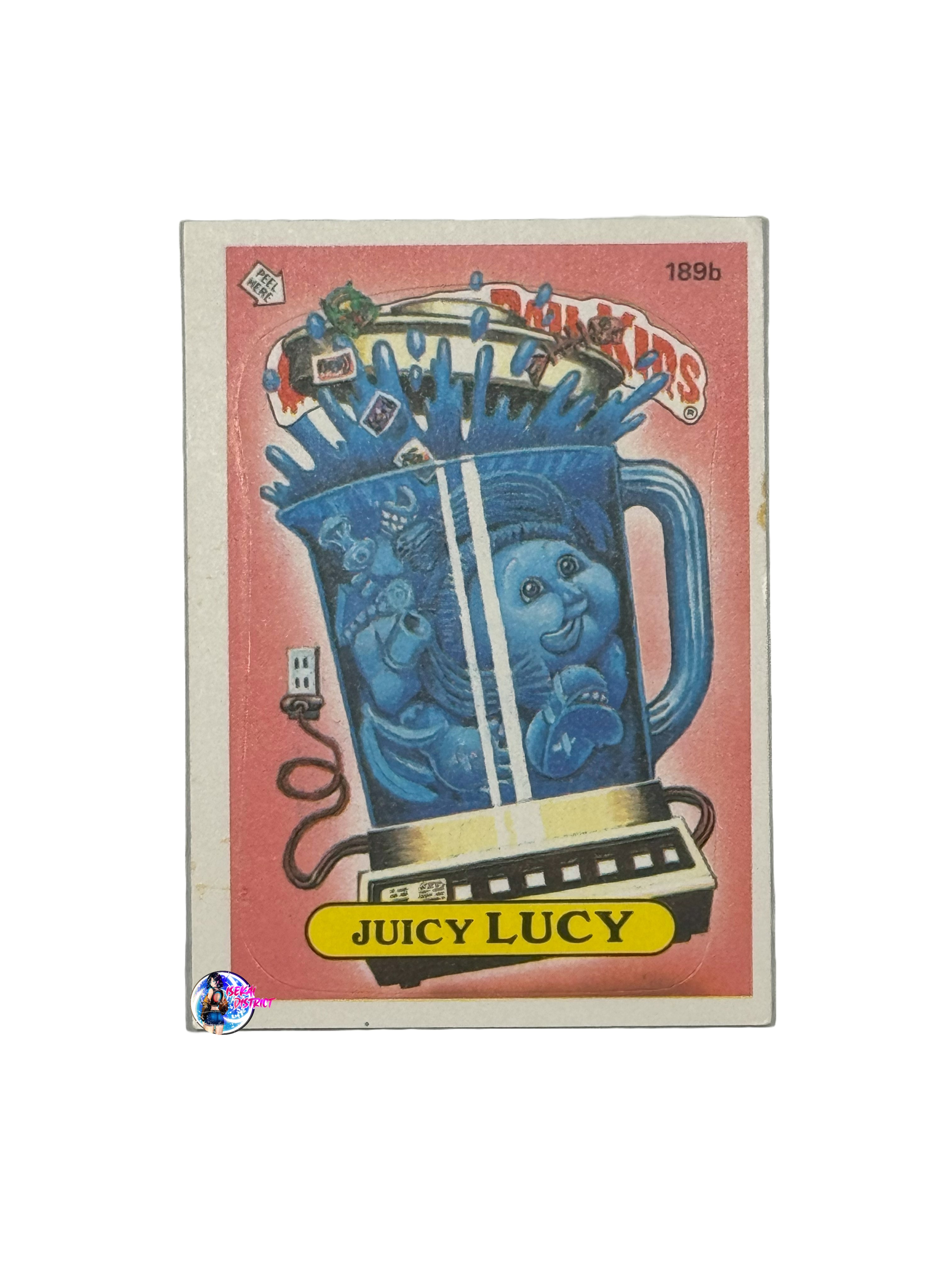 Garbage Pail Kids 1986 Juicy Lucy 189b