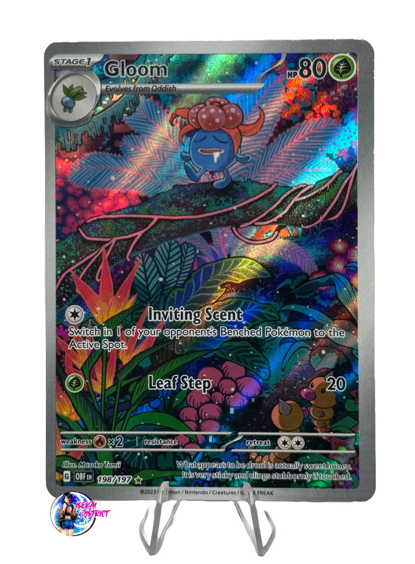 Pokemon Obsidian Flames: Gloom Full Art #198