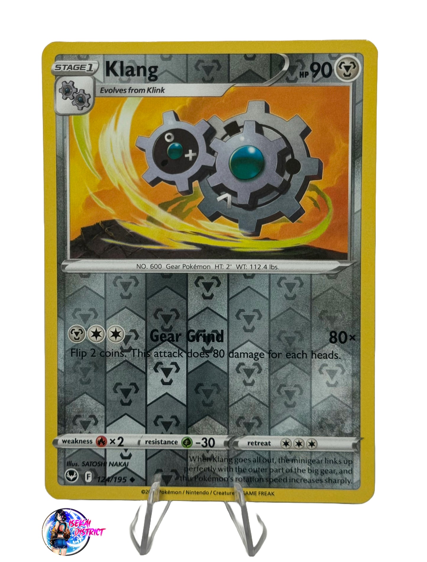 Pokemon: Silver Tempest Klang #124 Reverse Holo