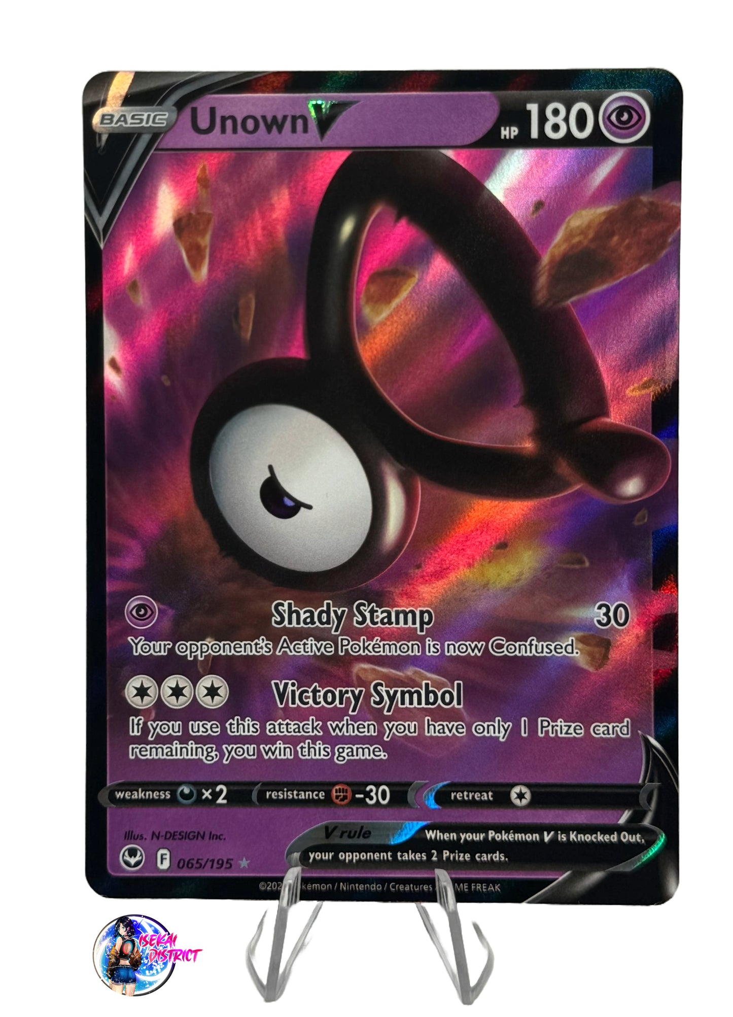 Pokemon Silver Tempest: Unown V Full Art #065