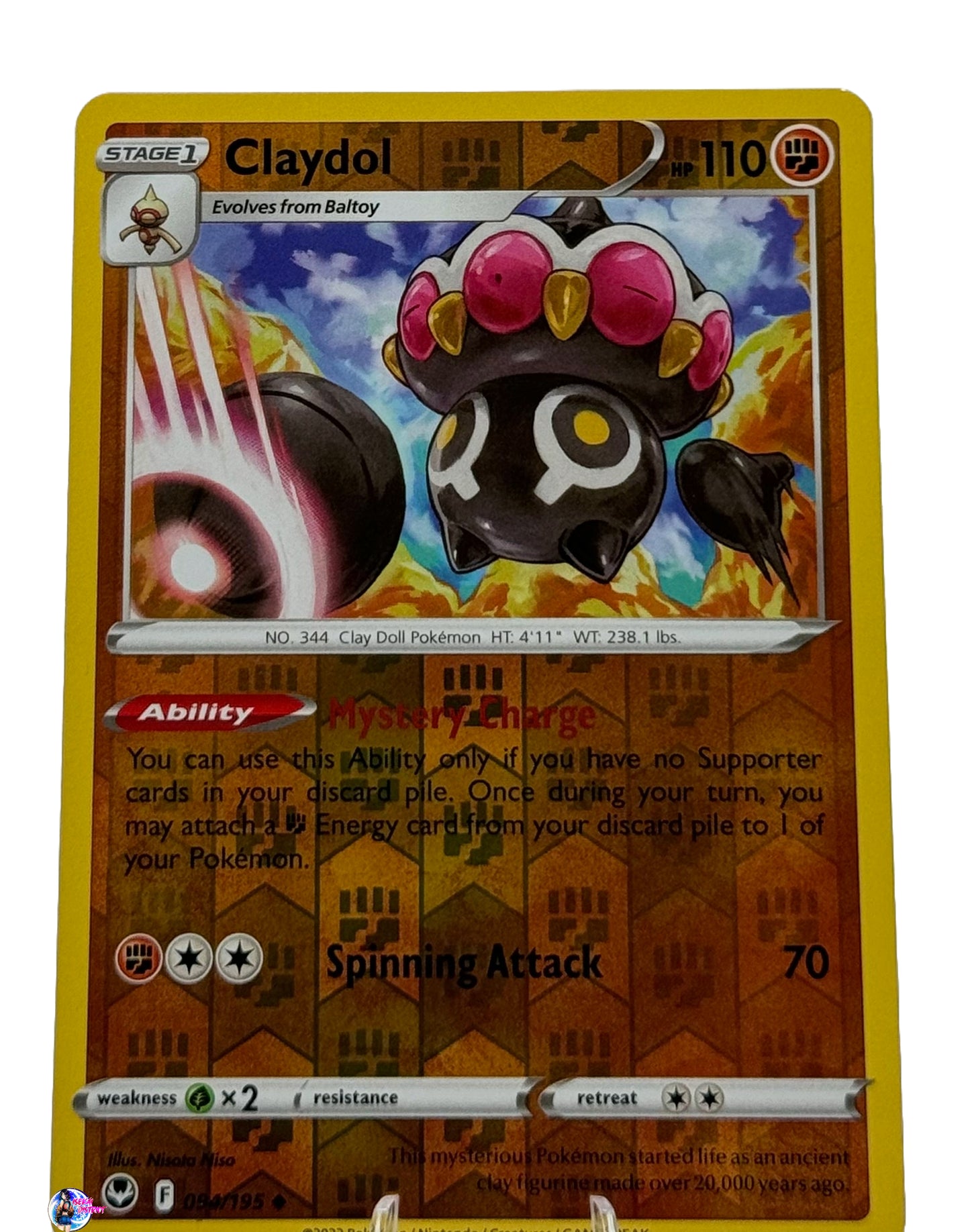 Pokemon Silver Tempest: Claydol Reverse Holo #094