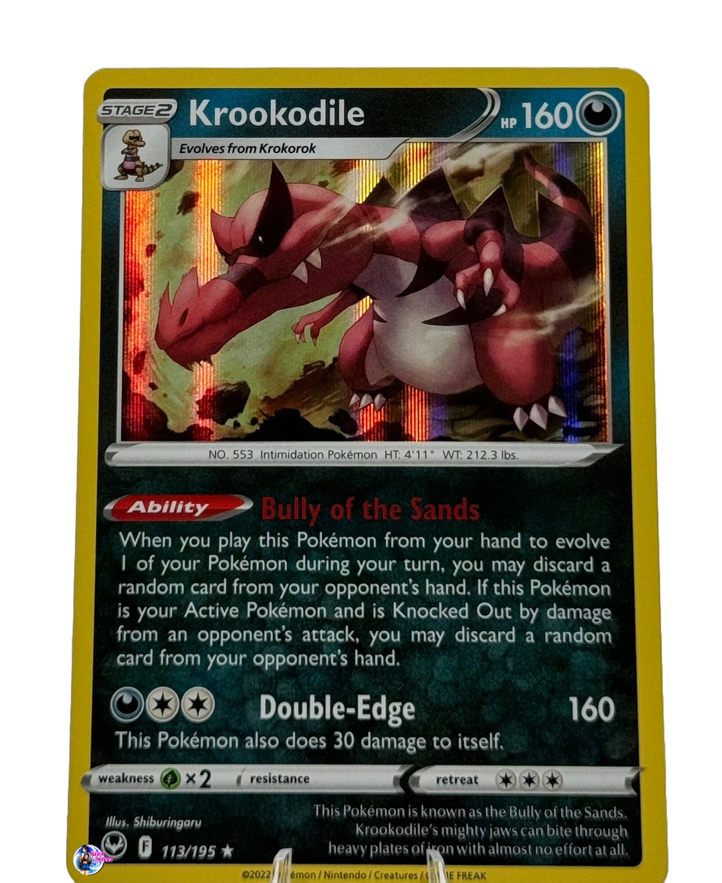 Pokemon Silver Tempest: Krookodile Holo #113