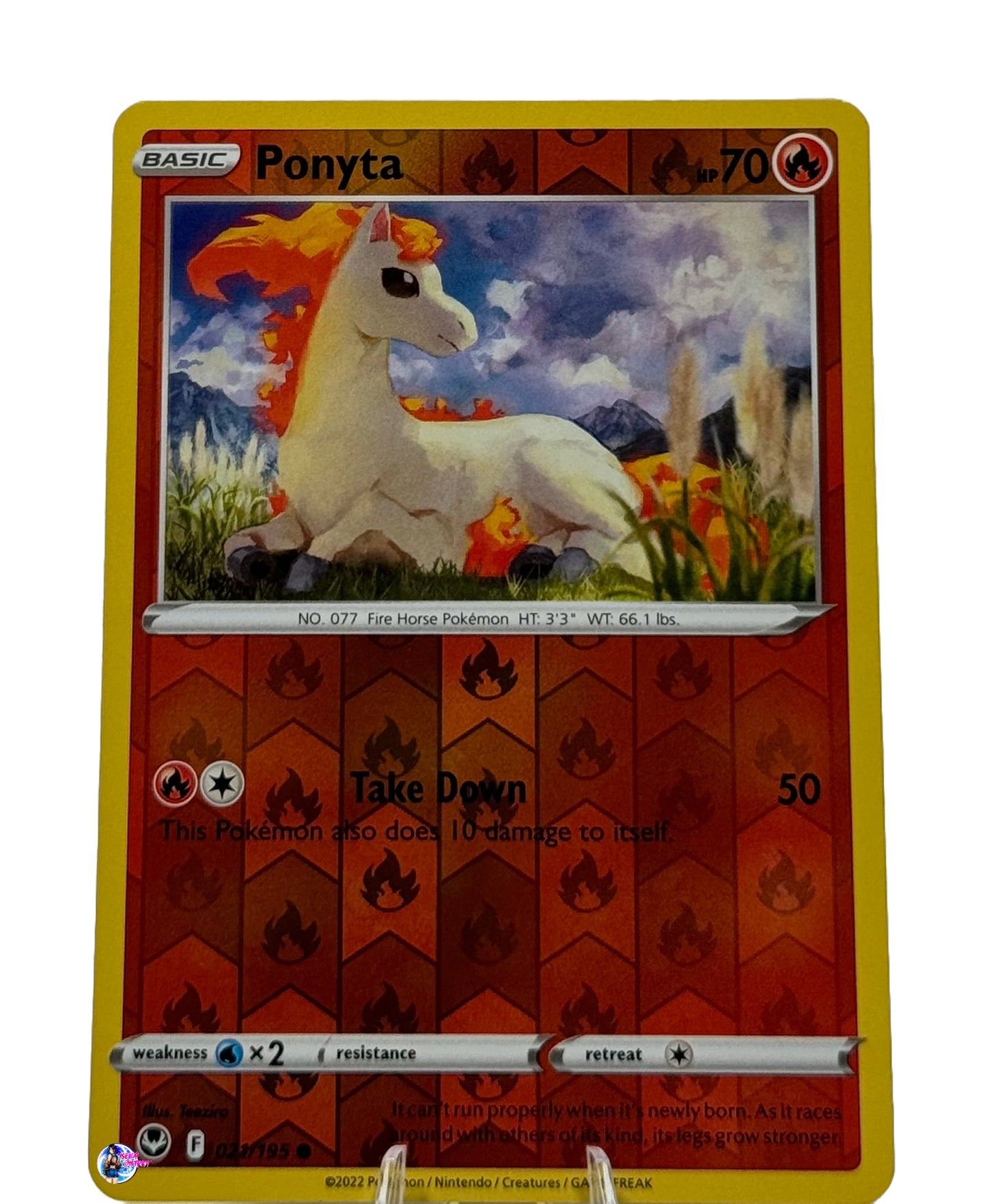 Pokemon Silver Tempest: Ponyta Reverse Holo