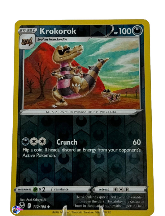 Pokemon Silver Tempest: Krokork Reverse Holo