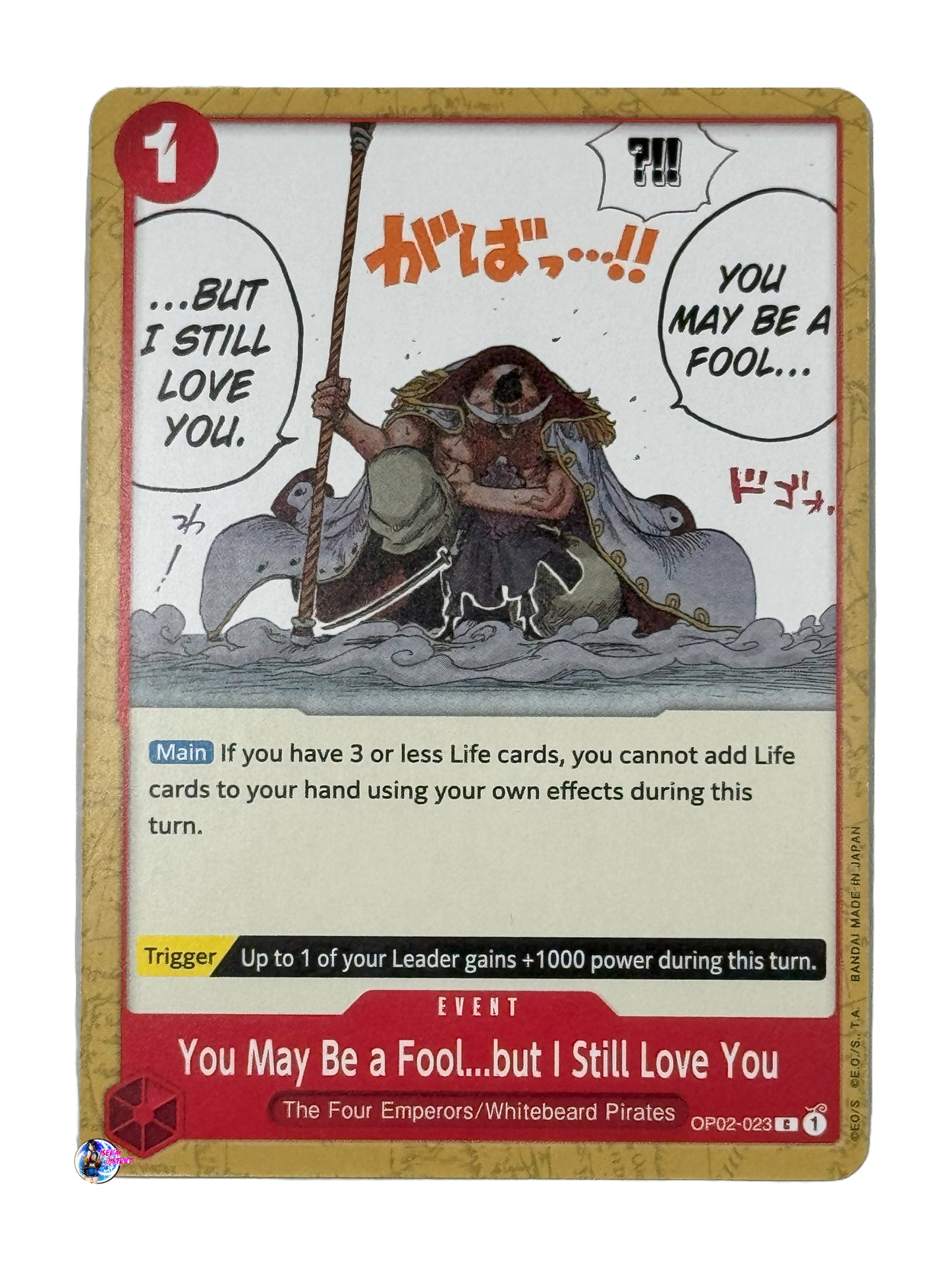 One Piece TCG: You May Be a Fool...but I Still Love You (OP02-023)